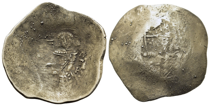 Isaac II Angelus (1185-1195). Aspron Trachy (26mm, 3.4g), Constantinopolis. Virg...