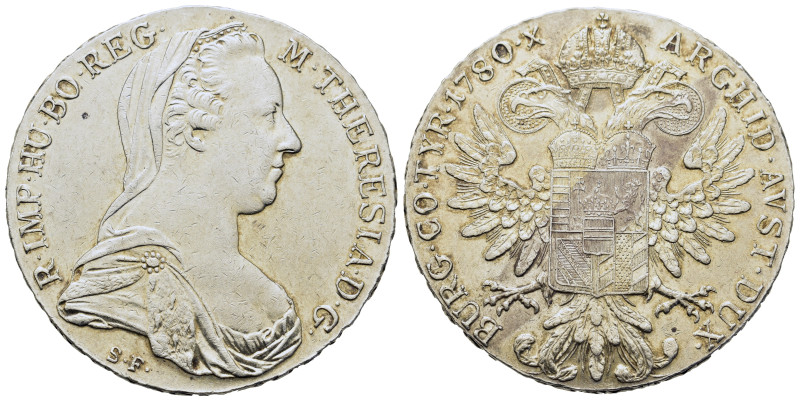 Austria. Maria Theresaia (1740-1780). AR Thaler 1780 (41,1mm, 28g). Hafner 39a.