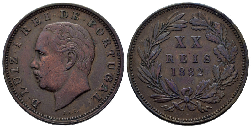 Portugal. Luis I (1861-1889). XX Reis 1882. KM 527.