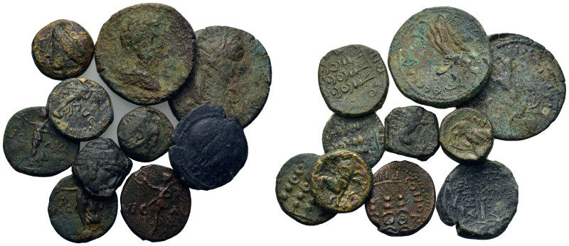 Lot of 10 Greek Æ coins, to be catalog. Lot sold as is, no return.