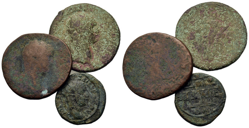 Lot of 3 Roman Provincial and Imperial Æ coins, to be catalog. Lot sold as is, n...