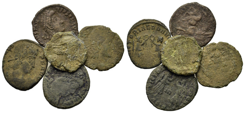 Lot of 5 Roman Imperial Æ coins, to be catalog. Lot sold as is, no return.