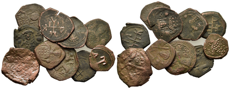 Lot of 10 Byzantine Æ coins, to be catalog. Lot sold as is, no return.