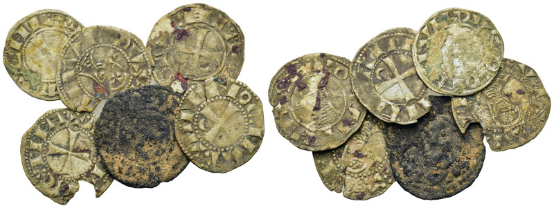 Lot of 6 Medieval AR coins, to be catalog. Lot sold as is, no return.