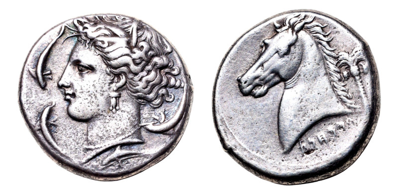 Sicily, Siculo-Punic / The Carthaginians in Sicily AR-Tetradrachm (25mm, 16.71 g...