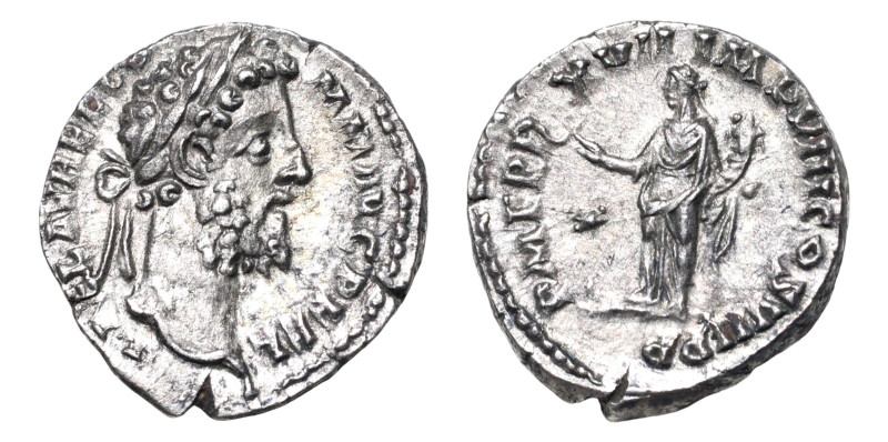 Commodus (A.D. 177-192) AR-Denarius (18.0 mm, 2.66 g, 11h). Rome, AD 192.
Obv. L...