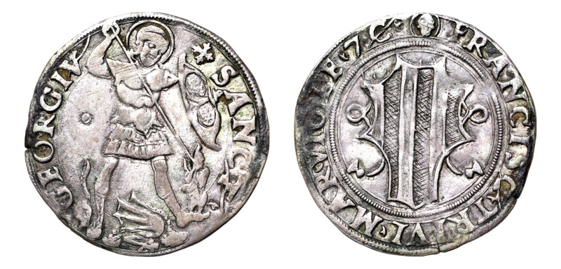 Switzerland, Graubünden Misox, Johann Jakob Trivulzio (1487-1518) AR-Grosso da 6...