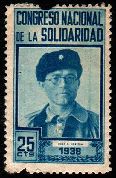 Congreso Nacional de la Solidaridad. 1938. 25 céntimos. Rotito. EBC+