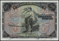 50 Pesetas. 24 Septiembre 1906. Serie A. Ed-315a. EBC.