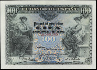 100 Pesetas. 30 Junio 1906. Serie A. Ed-313a. EBC.