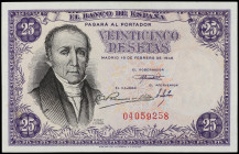 25 Pesetas. 19 Febrero 1946. Flórez Estrada. Sin Serie. (Levísimas manchitas). Ed-450. SC.