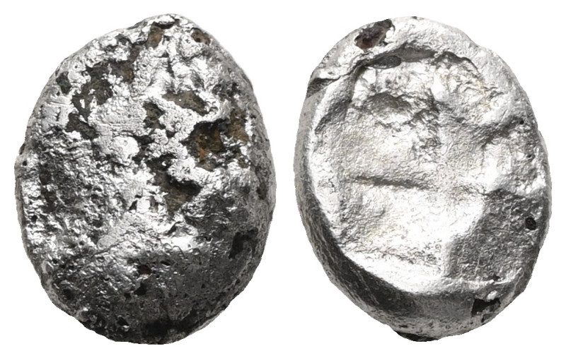 Thraco-Macedonian Region. Archaic, uncertain mint, fragmented AR Stater. Circa 5...