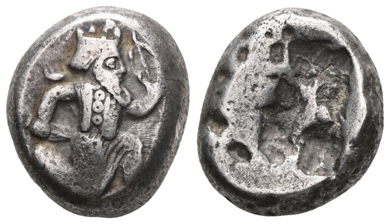 Persia, Achaemenid Empire, Artaxerxes I or Darius III (450-330 BC) AR Siglos Obv...