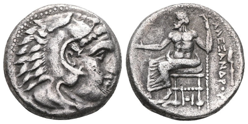 Kingdom of Macedonia - Alexander III (336-323 BC) - AR Drachm (Kolophon(?), stru...