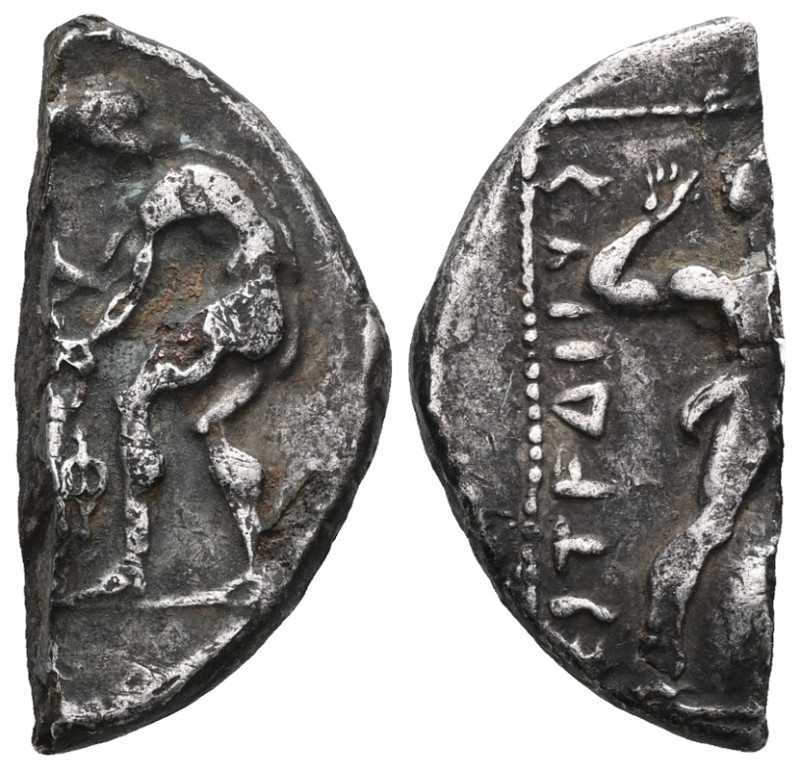 Pamphylia Aspendos, Stater, ca. 4th/3rd century century B.C. Chr. Av: Two wrestl...