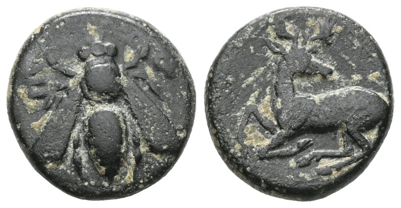 Greek Ionia. Ephesos . ΑΙΣΣΙΔΗΣ (Aissides), magistrate circa 387-295 BC. Bronze ...