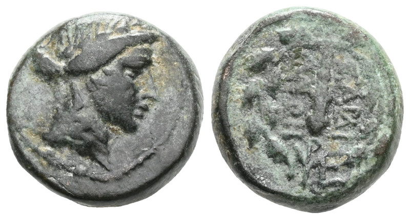 Greek Lydia, Sardes, AE (Bronze) 133-1 BC . Obv: Laureate head of Apollo right R...