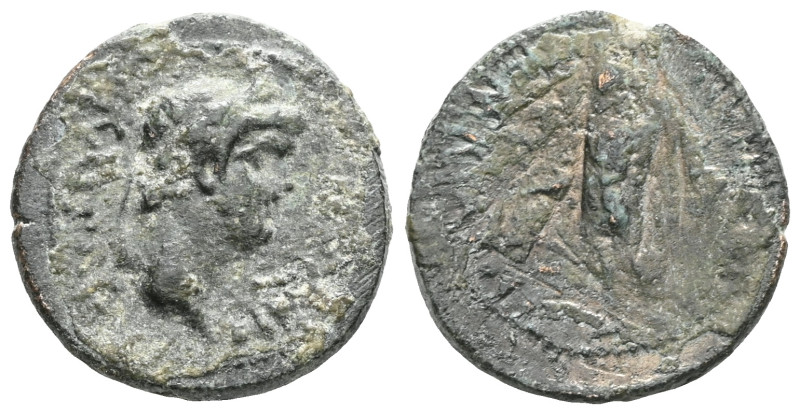 Roman Provincial LYDIA. Sardis. Nero, 54-68. Assarion (Bronze), Tiberius Claudiu...