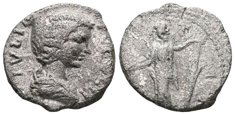 Julia Domna (Augusta, 193-217) AR Denarius (Silver), Laodicea ad Mare, ca 196-20...