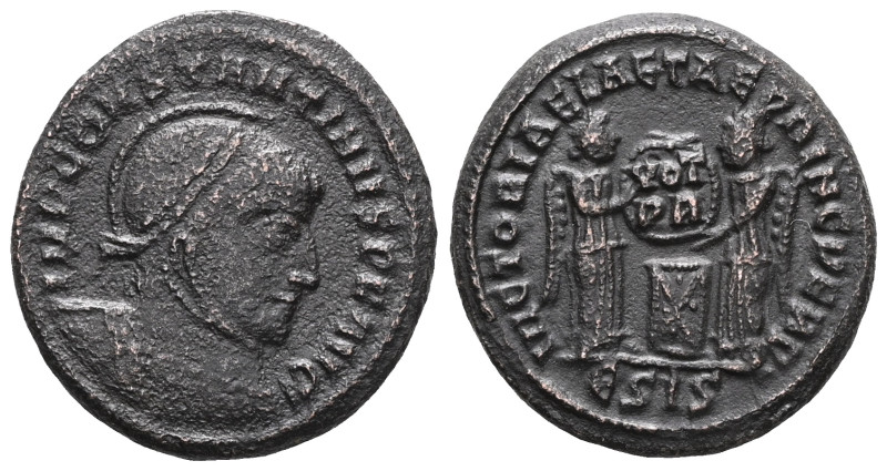 Roman Imperial Constantine I (307-337). AE, Follis. (Bronze) Siscia. Obv: IMP CO...