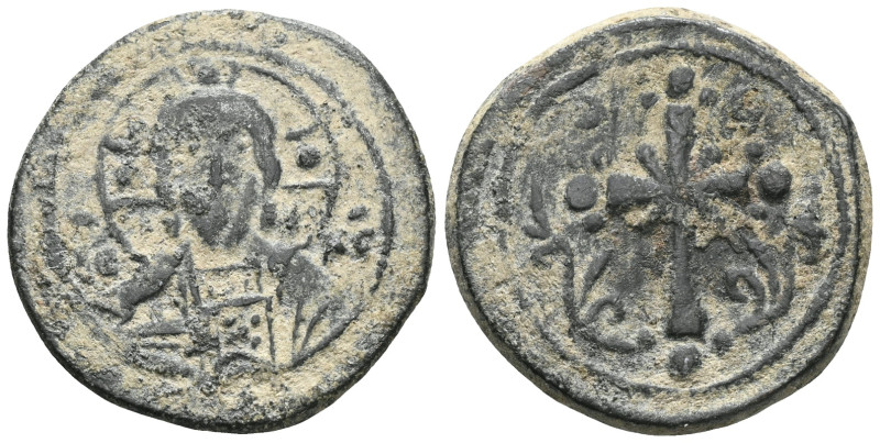 Byzantine Anonymous Folles, time of Nicephorus III, circa 1078-1081. Follis (Bro...