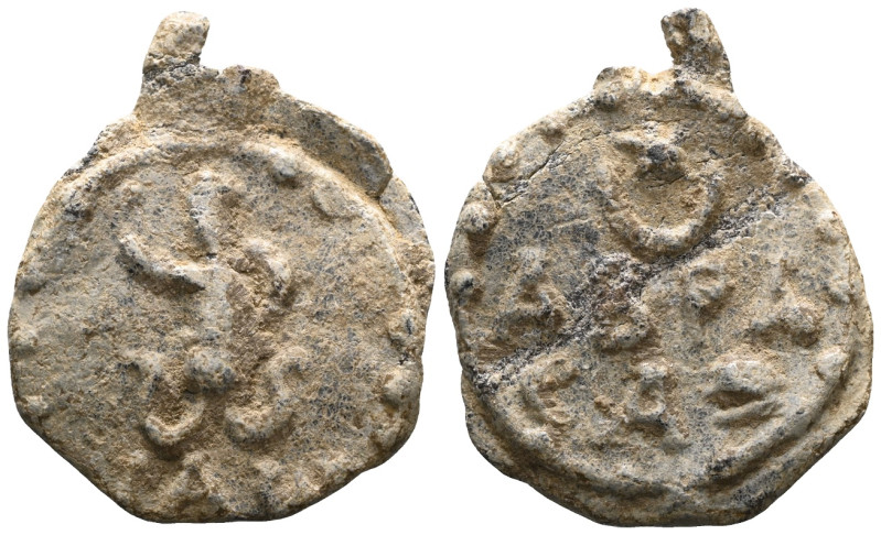 Abrasax-Tessera.(Circa 7th-11th Century).Pb.

Weight:1,9 gr
Diameter:17,8 mm