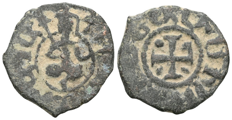 ARMENIA, Cilician Armenia. Royal. Hetoum I. 1226-1270. Æ Tank . Hetoum seated fa...