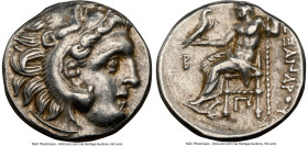 MACEDONIAN KINGDOM. Alexander III the Great (336-323 BC). AR drachm (16mm, 4.16 gm, 12h). NGC XF 4/5 - 4/5. Posthumous issue, Colophon, ca. 310-301 BC...