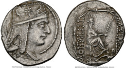 ARMENIAN KINGDOM. Tigranes II the Great (95-56 BC). AR tetradrachm (28mm, 15.65 gm, 12h). NGC Choice XF 4/5 - 2/5, scratches. Tigranocerta, ca. 80-68 ...