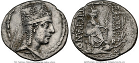 ARMENIAN KINGDOM. Tigranes II the Great (95-56 BC). AR tetradrachm (30mm, 15.58 gm, 12h). NGC XF 5/5 - 2/5. Tigranocerta, ca. 80-68 BC. Diademed and d...