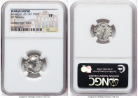 Faustina Junior (AD 147-175/6). AR denarius (17mm, 7h). NGC VF. Rome, AD 156-161. FAVSTINA AVGVS-TA AVG PII F, draped bust of Faustina right, seen fro...