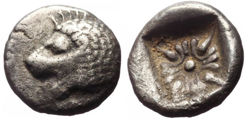 Obol AR
Ionia, Miletos, (obol or 1/12 of stater, late 6th-early 5th century BC,...