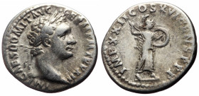 Denarius AR
Domitian (81-96), Rome, 93-94, IMP CAES DOMIT AVG – GERM P M TR P XIII, Laureate head r. / IMP XXII COS XVI CENS P P P Minerva, helmeted,...