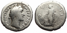 Denarius AR
Antoninus Pius (138-161), Rome, 149-150, ANTONINVS AVG PIVS P P TR P XII, head laureate right / COS IIII, Annona standing left, holding w...