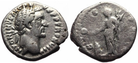 Denarius AR
Antoninus Pius (138-161), Rome, 148-149, ANTONINVS AVG PIVS P P TR P XVIII, laureate head of Antoninus Pius right / COS IIII, Vesta stand...