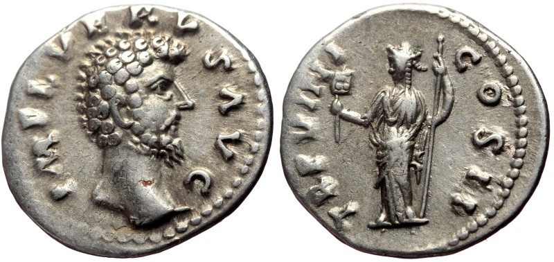 RARE Denarius AR
Lucius Verus (161-169), Pseudo Imperial coinage, IMP L VERVS A...