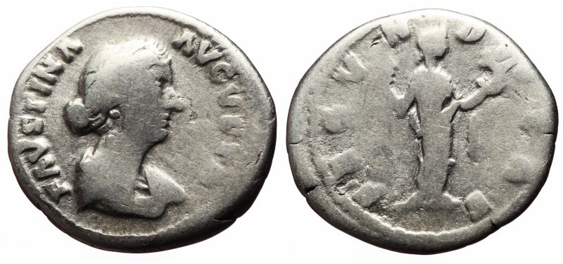 Denarius AR
Faustina II (Augusta, 147-175), Rome, 161-176, FAVSTINA – AVGVSTA D...