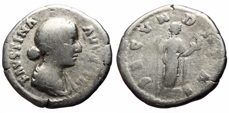 Denarius AR
Faustina II (Augusta, 147-175), Rome, 161-176, FAVSTINA – AVGVSTA D...