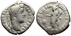 Denarius AR
Commodus (177-192), struck shortly before his assassination, Rome, 192, L AEL AVREL COMM AVG P FEL, Laureate head of Commodus to right / ...