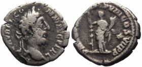 Denarius AR
Commodus (177-192), 192, L AEL AVREL COMM AVG P FEL, laureate head right / P M TR P XVII IMP VIII COS VII P P, Fides standing left, holdi...