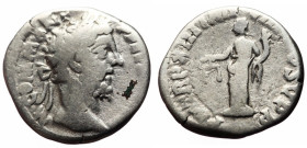 SCARCE Denarius AR
*Only 7 specimens recorded in Reka Devnia hoard* Commodus (177-192), Rome, 188, M COMM ANT P FEL AVG BRIT, Laureate head of Commod...