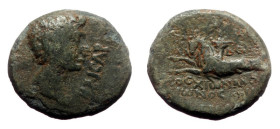 Bronze Æ
Lydia, Philadelphia, Caligula, 37-41 AD, Moschionos Philokaisar , magistrate, ΓΑΙΟC ΚΑΙCΑΡ, Bare head right (ΦΙΛΟΚΑΙCAP / ΦΙΛΑΔΕΛΦΕΙΩΝ) / MO...
