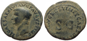 Bronze Æ
Tiberius (14-37), as, Restitution issue, Rome, Struck under Titus, 80-81, Laureate head of Tiberius left / Legend around large SC
26 mm, 10...