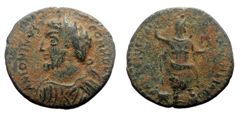Bronze Æ
Pisidia, Antioch, Commodus, 177-192 AD, ANTONINVS COMMODVS. Laureate, ...