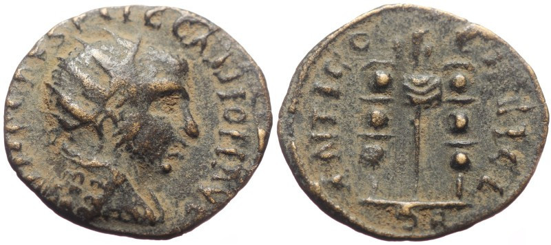 Bronze Æ
Pisidia, Antioch, Gallienus, 253-268 AD, IMP CAES P LIC GALLIO P F AVG...