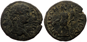 Bronze Æ
Antioch, Caracalla or Elagabalus, 198-222 AD, ANTONIN(…). Laureate head right, ANTIOCH GEN COL CA, Tyche of Antioch standing facing, head le...