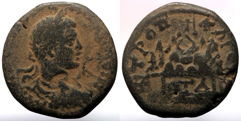 Bronze Æ
 Cappadocia, Caesarea. Elagabalus, 218 AD (year 1), (ΑΥ Κ Μ ΑΥΡΗΛΙΟϹ Α...