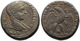 Tetradrachm AR
Seleucis and Pieria, Antioch, Elagabalus (218-222) 219, ΑVΤ•Κ•Μ•Α•••ΑΝΤѠΝЄΙΝΟC CЄΒ, laureate head right, with slight drapery / ΔΗΜΑΡΧ•...