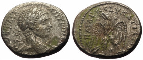 Tetradrachm AR
Seleucis and Pieria, Antioch, Elagabalus (218-222) 219, ΑVΤ•Κ•Μ•Α•••ΑΝΤѠΝЄΙΝΟC CЄΒ, laureate head right, with slight drapery / ΔΗΜΑΡΧ•...