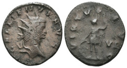 Antoninianus Æ
Gallien (253-268), Antioch, GALLIENVS AVG, cuirassed bust of Gallienus right / VIRTVS AVG. Virtus standing right holding spear and shi...